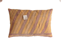 Sari pillowcase 60x40 with colorful Indian patterns in white, red, green and blue - unique sari pillow in boho/bohemian vintage style