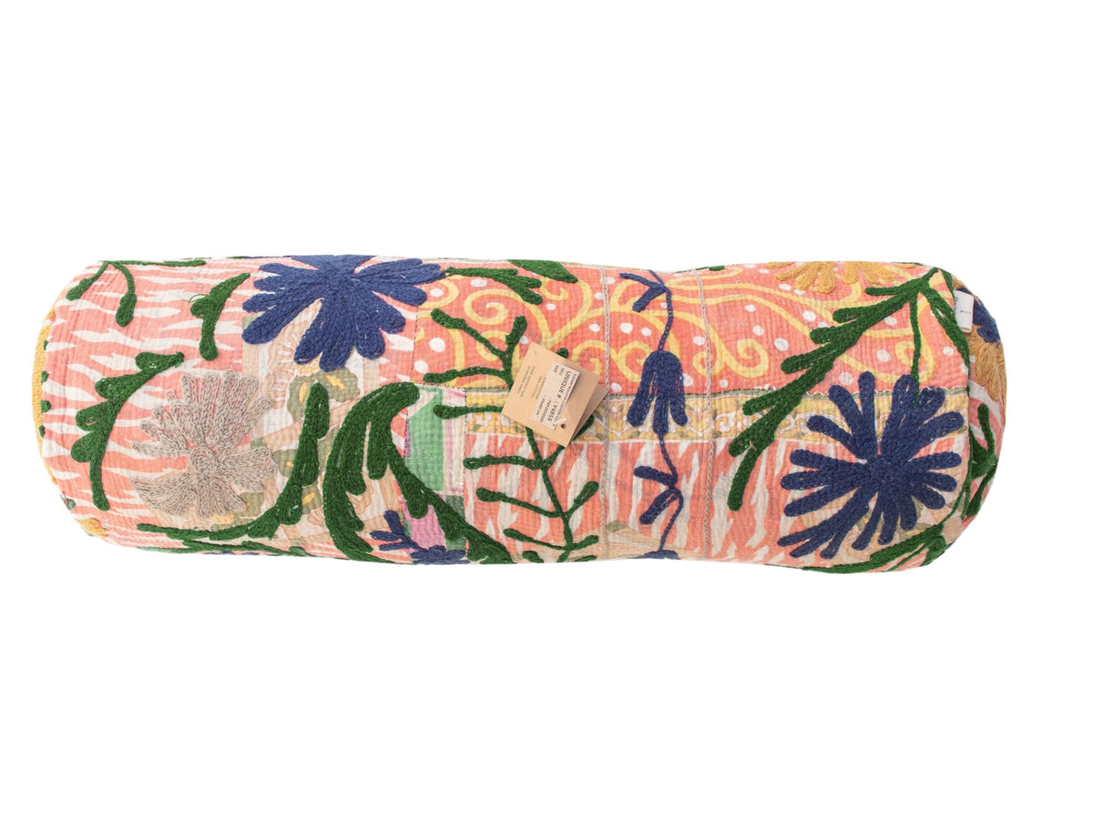 Suzani Bolster Cover Ø20x60